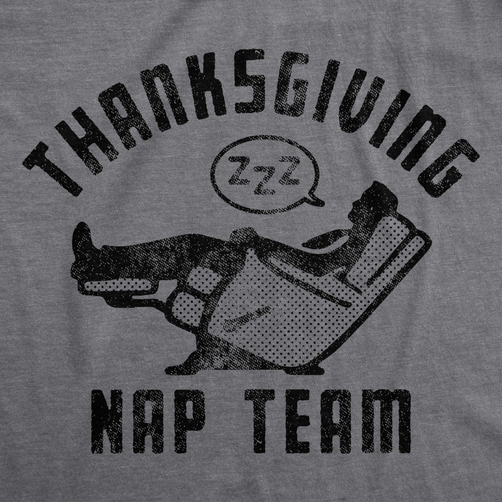 Mens Thanksgiving Nap Team Tshirt Funny Turkey Day Football Graphic Tee Image 2