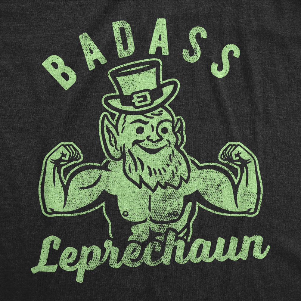 Mens bada** Leprechaun Tshirt Funny Fitness Workout St Patricks Day Irish Graphic Tee Image 2