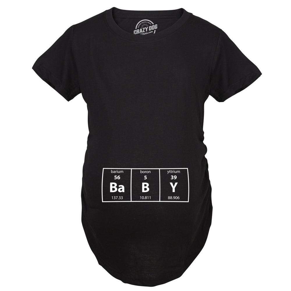 Maternity Baby Element Funny Announcement T Shirt Cool Pregnant Top Image 2