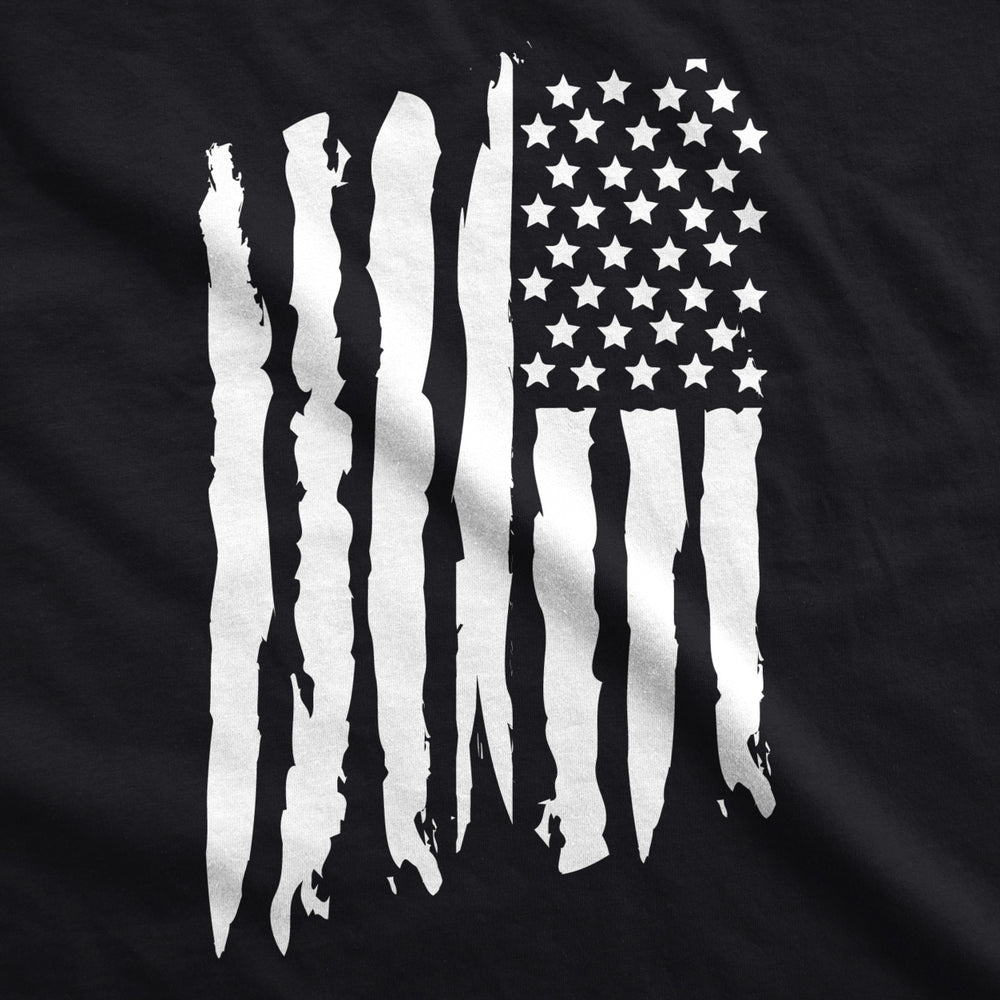 Mens Vertical Grunge Flag Funny T shirts USA Tees American Novelty Vintage T shirt Image 2