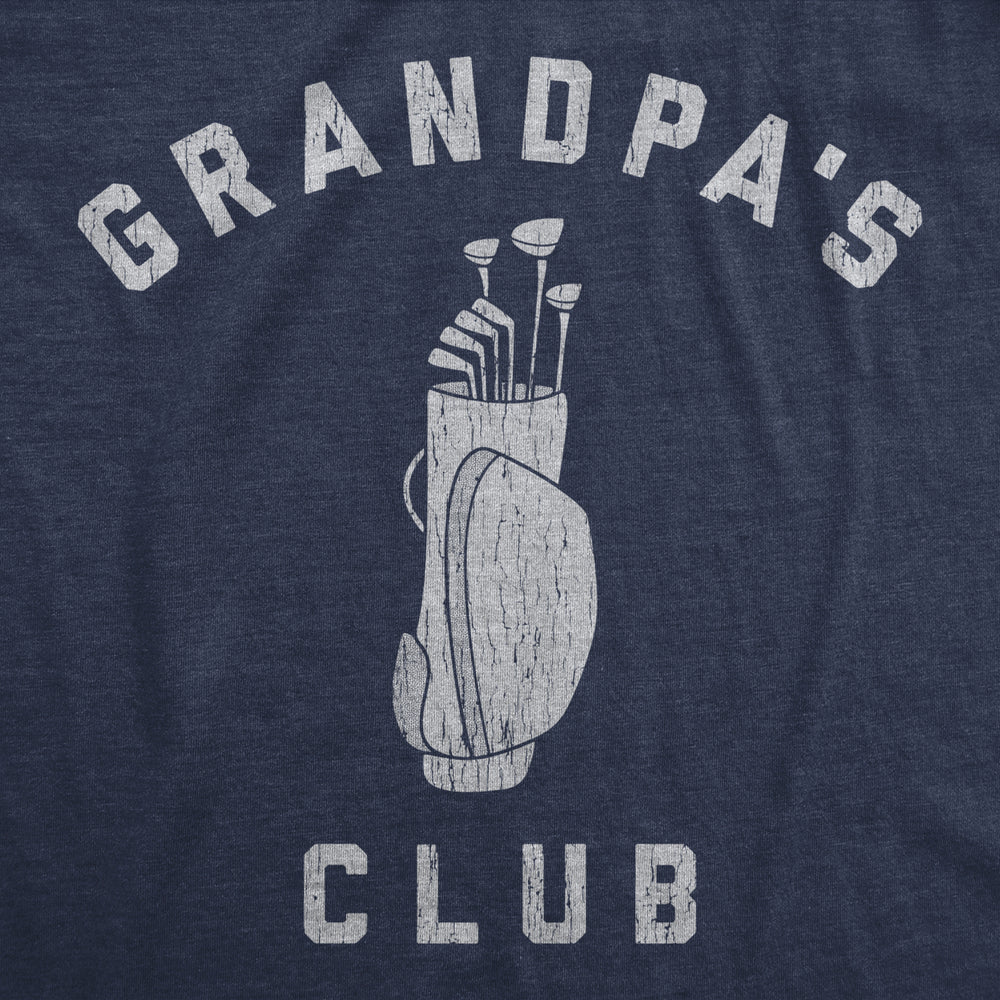 Mens Grandpas Club Tshirt Funny Grandfather Golf Lover Gift For Gramps Novelty Tee Image 2