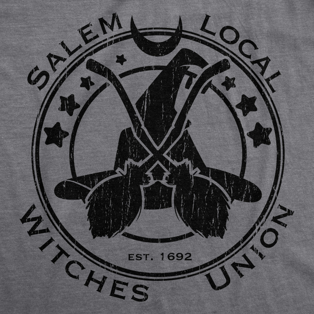 Womens Salem Local Witches Union Tshirt Funny Halloween Witch Tee Image 2