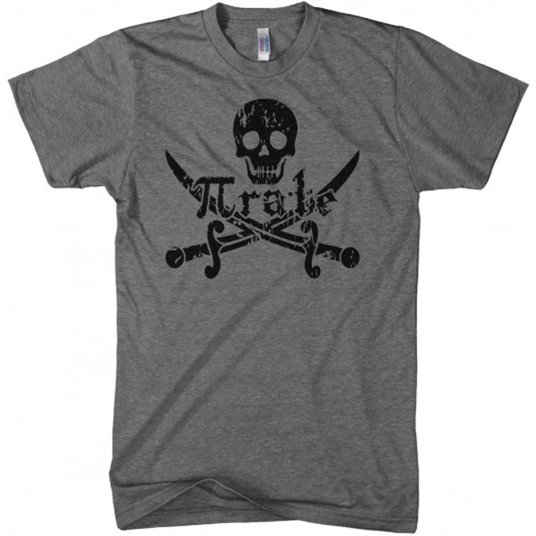 Pirate Skull and Crossbones Math Pi-Rate T-Shirt Funny Mathematical Shirt Image 4