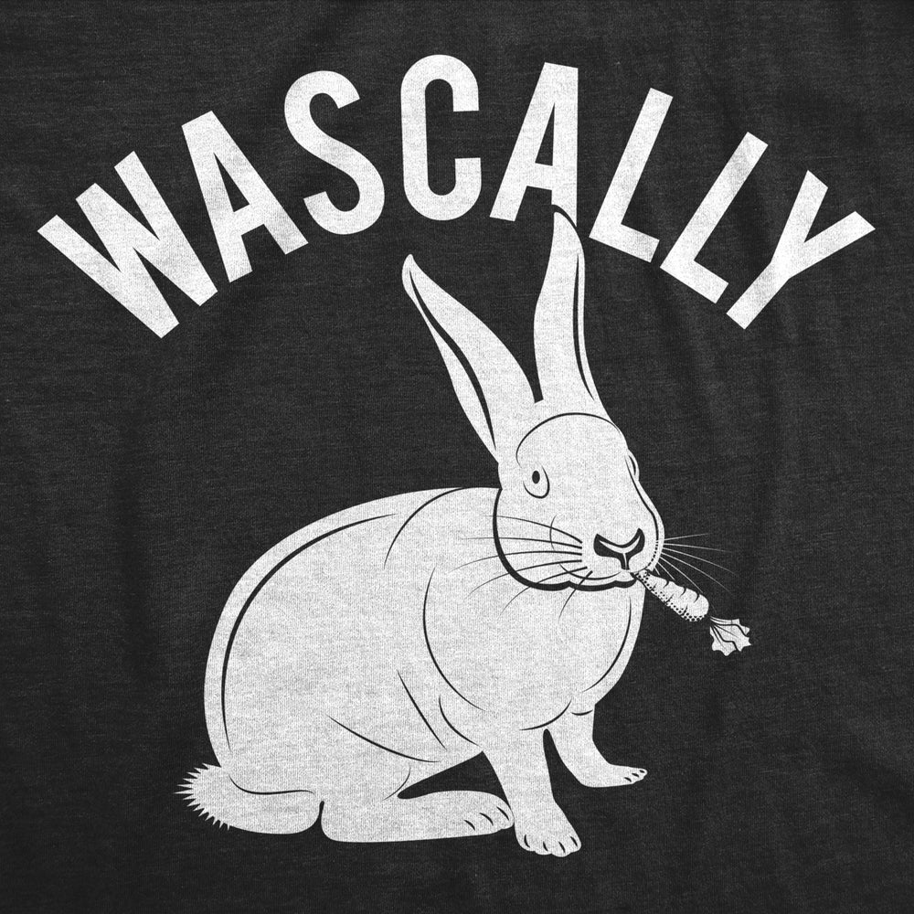 Mens Wascally Rabbit Tshirt Funny Easter Bunny Cartoon Graphic Tee Image 2