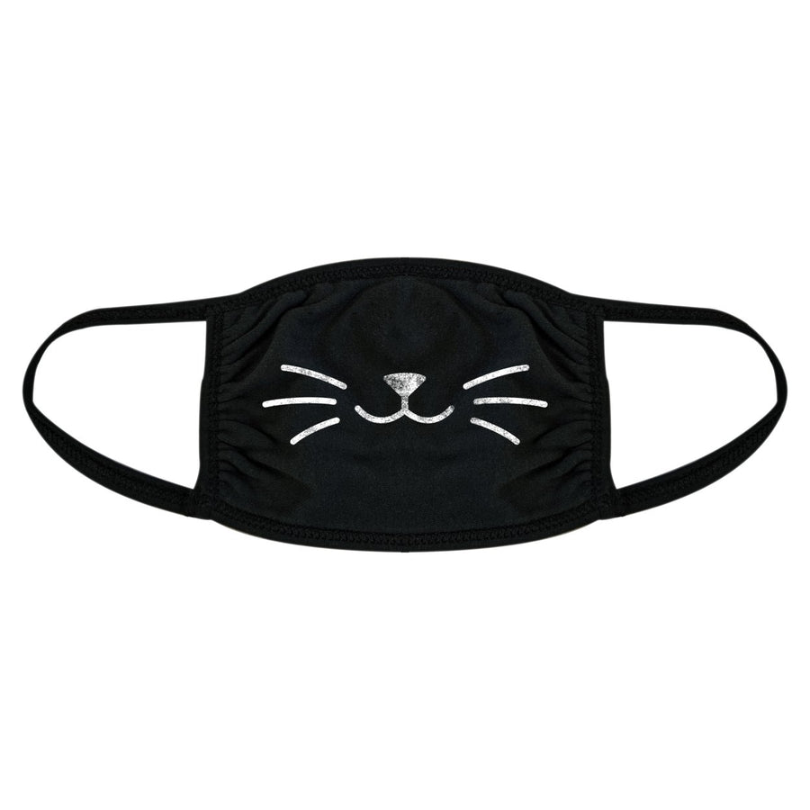 Cat Whiskers Face Mask Funny Pet Kitty Lover Novelty Nose And Mouth Covering Image 1