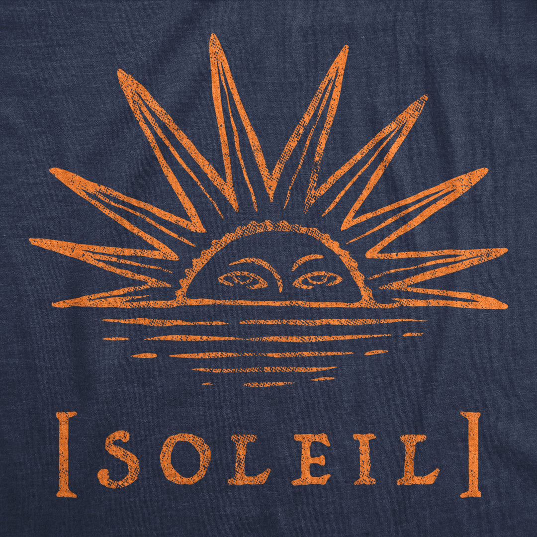 Mens Soleil Tshirt Cute Mother Sun Planet Earth Graphic Novelty Tee Image 2