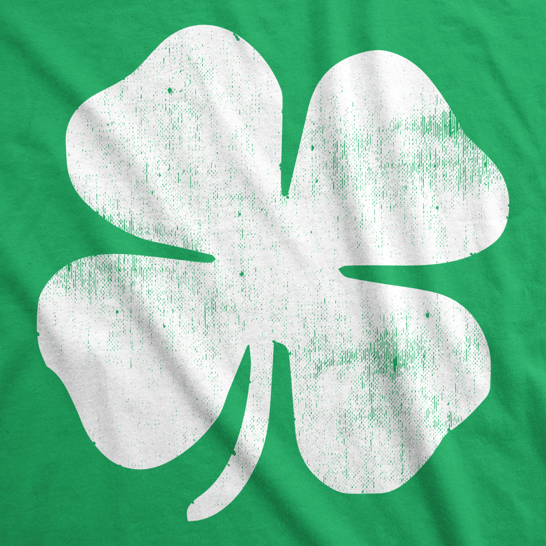 Mens Four Leaf Clover T Shirt Funny Saint Patricks Day Shamrock Lucky Irish Tee Image 2