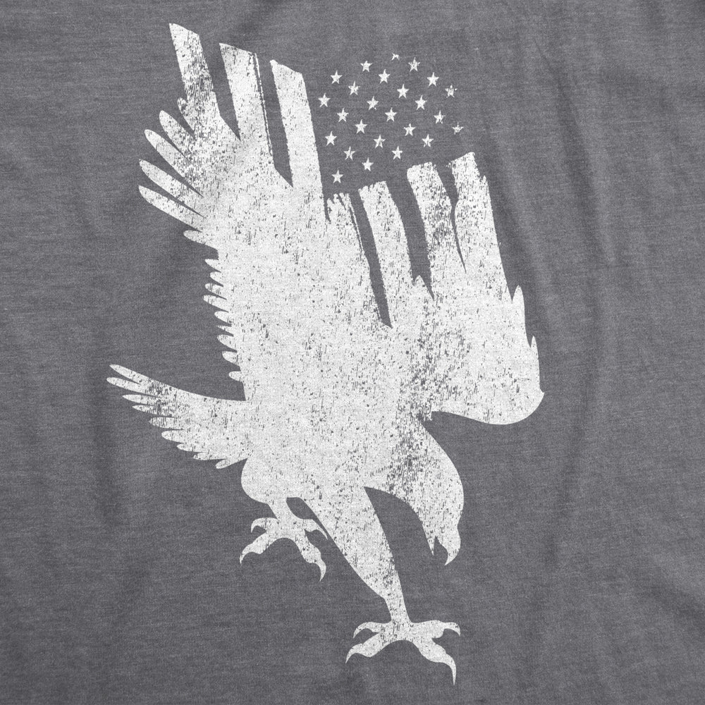 Mens Flag Into Eagle Funny T shirts American Flag Tees Novelty Pride Vintage USA T shirt Image 2