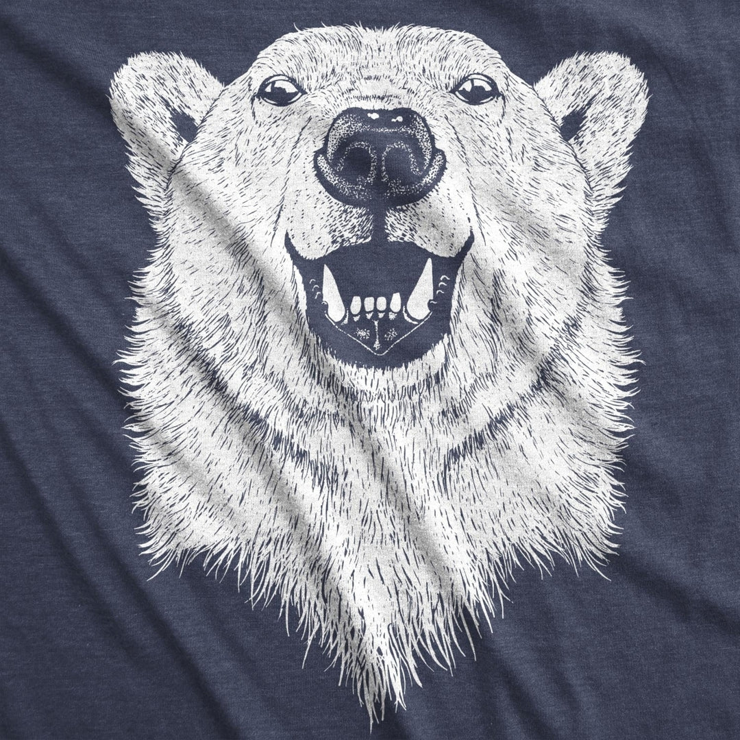 Ask Me About My Polar Bear T Shirt Funny Zoo Animal Flip Up Tee Image 4