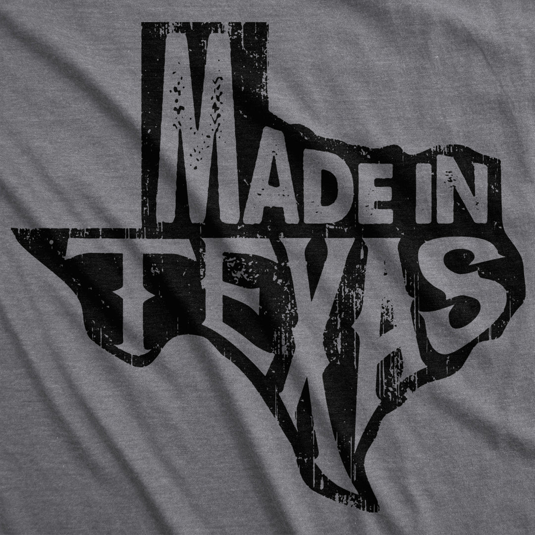 Womens Made In Texas Tshirt Funny State Hometown Pride Tee Image 2