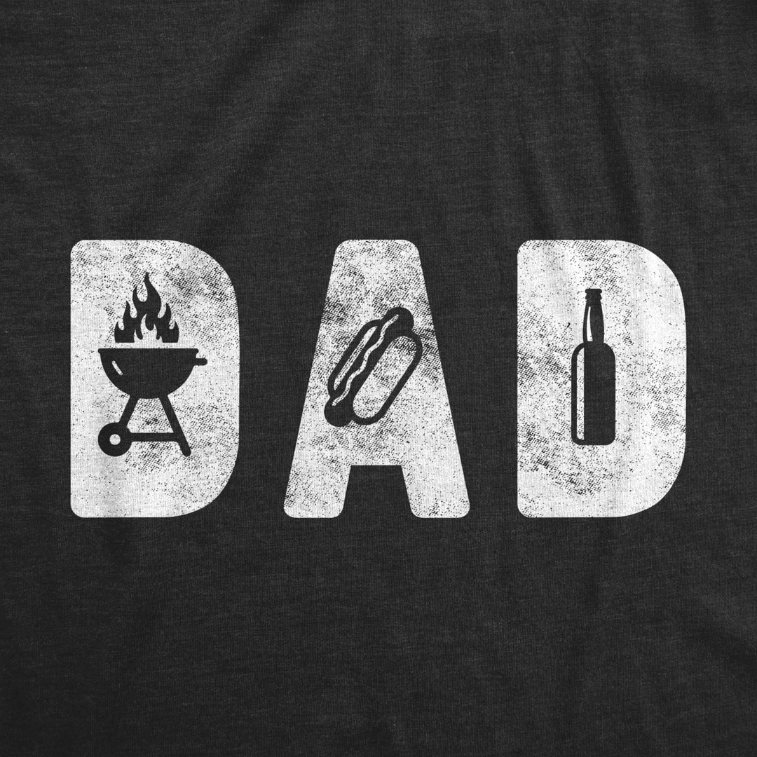 Mens Dad Grill Tshirt Funny Backyard Bar-B-Que Cookout Graphic Novelty Tee Image 2