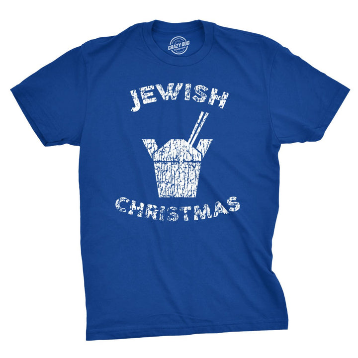 Jewish Christmas Funny Chinese Take Out T shirt Nerdy Holiday Tee for Guys Image 1