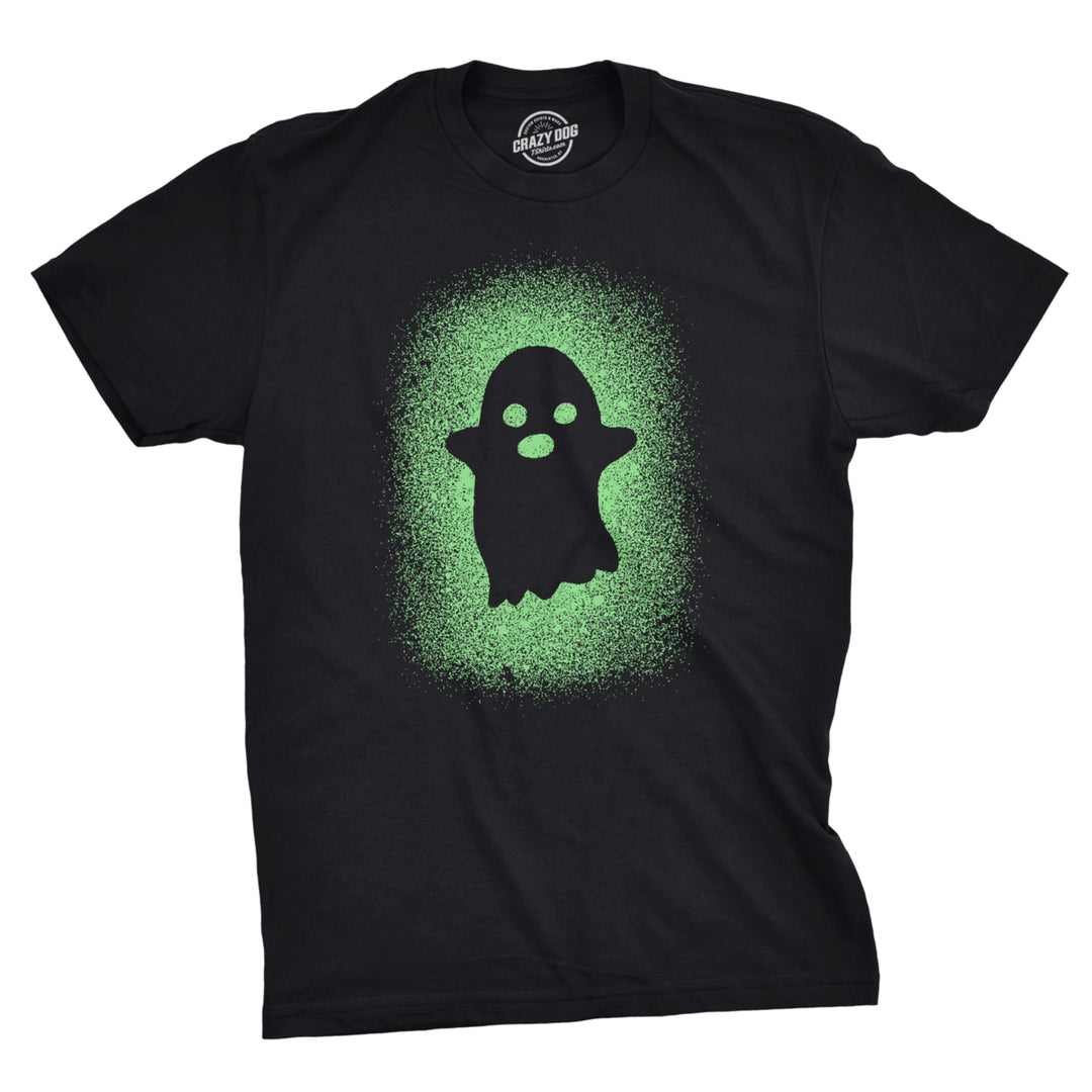 Glowing Ghost Glow In The Dark Shirt Scary Halloween T Shirt Cool Costume Tee Image 1