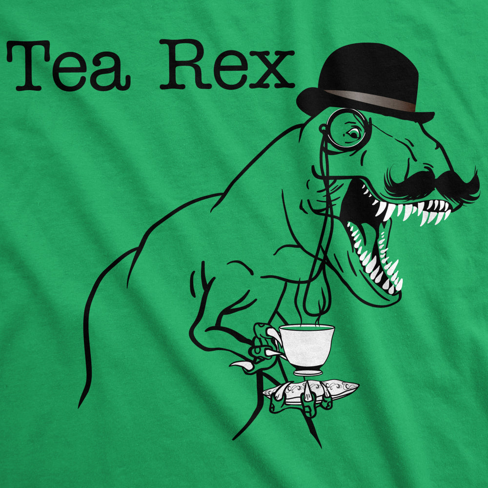 Mens Tea Rex T Shirt Funny Cute Dinosaur Graphic Vintage Saying Cool Tee Image 2