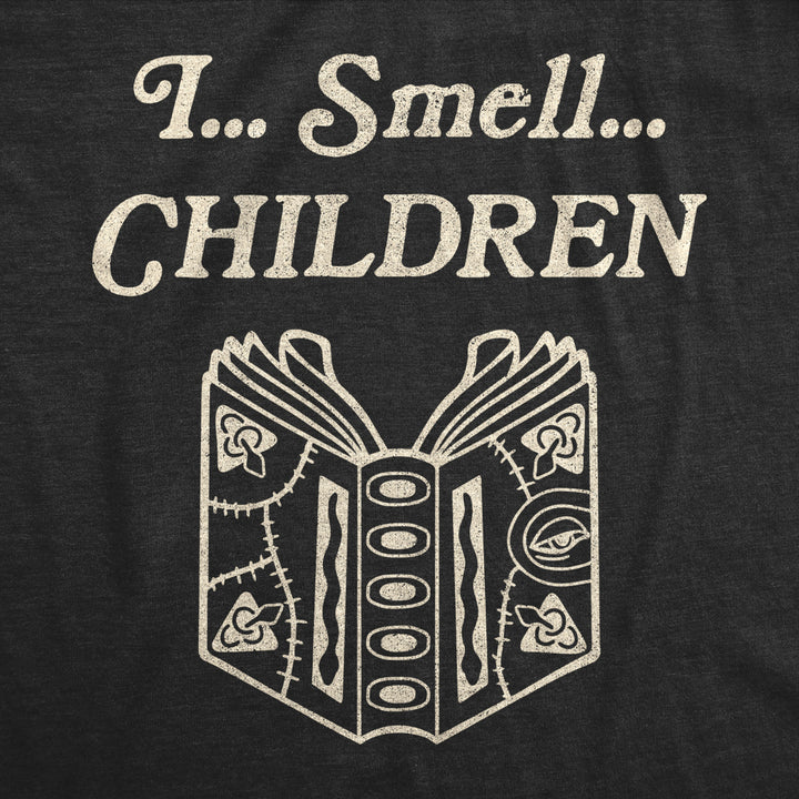 Womens I Smell Children Tshirt Funny Magic Halloween Spooky Graphic Novelty Tee Image 2