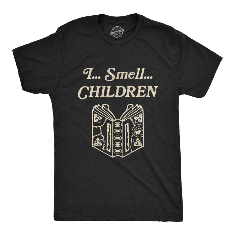 Mens I Smell Children Tshirt Funny Magic Halloween Spooky Graphic Novelty Tee Image 1