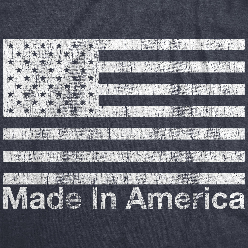 Womens Made In America Tshirt Funny Patriot Flag US Pride Party Graphic Tee Image 2