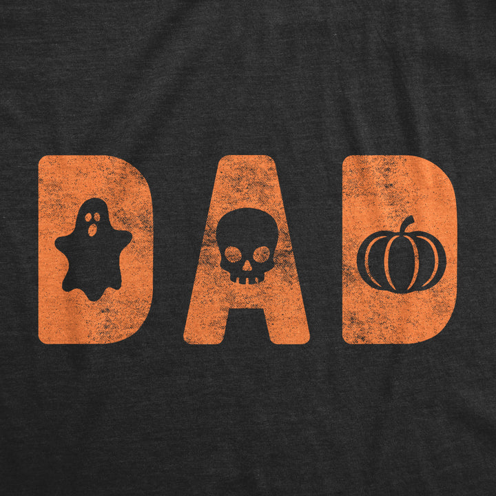 Mens Dad Halloween Tshirt Funny Spooky Trick Or Treat Father Graphic Novelty Tee Image 2