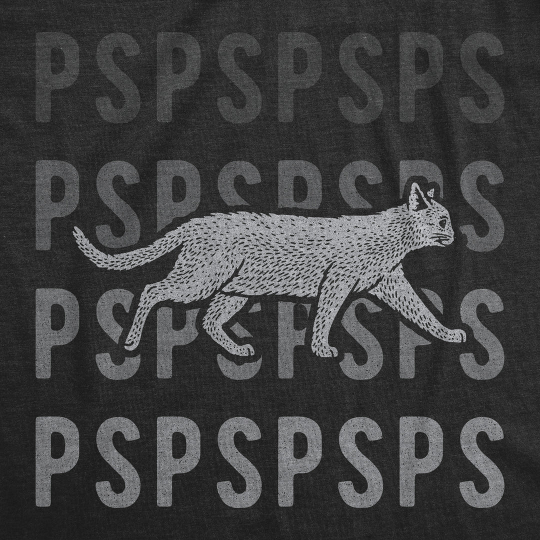 Womens Pspsps Cat Tshirt Funny Crazy Cat Lady Pet Kitty Lover Meow Graphic Novelty Tee Image 2