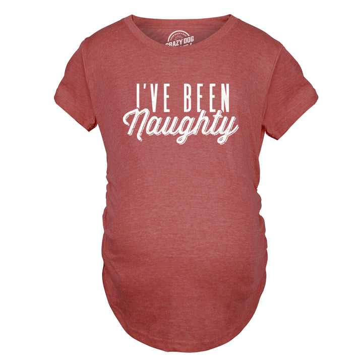 Maternity Ive Been Naughty Tshirt Cute Christmas Holiday Pregnancy Tee Image 4