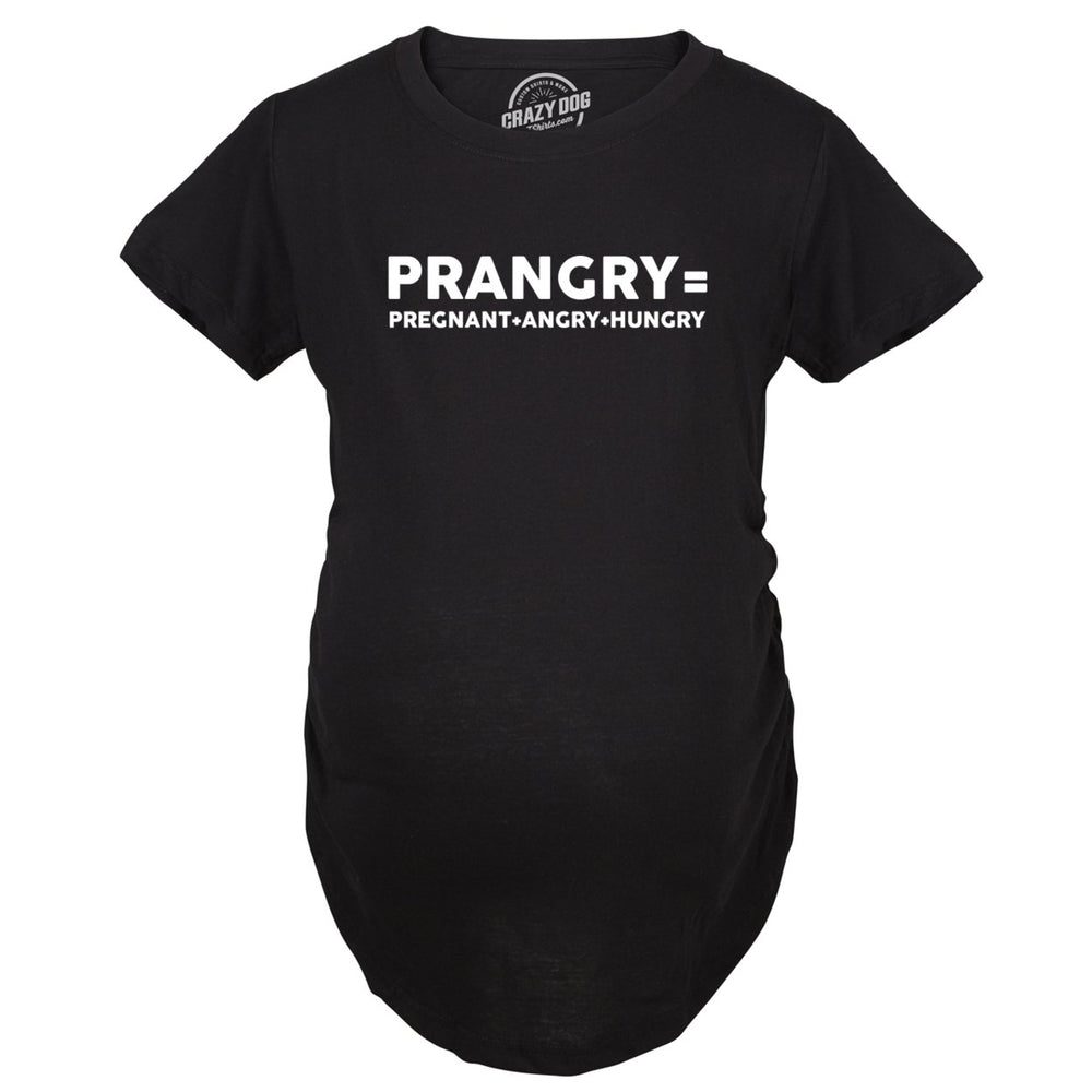 Maternity Prangry Funny T shirt Announcement Pregnancy Reveal Baby Image 2