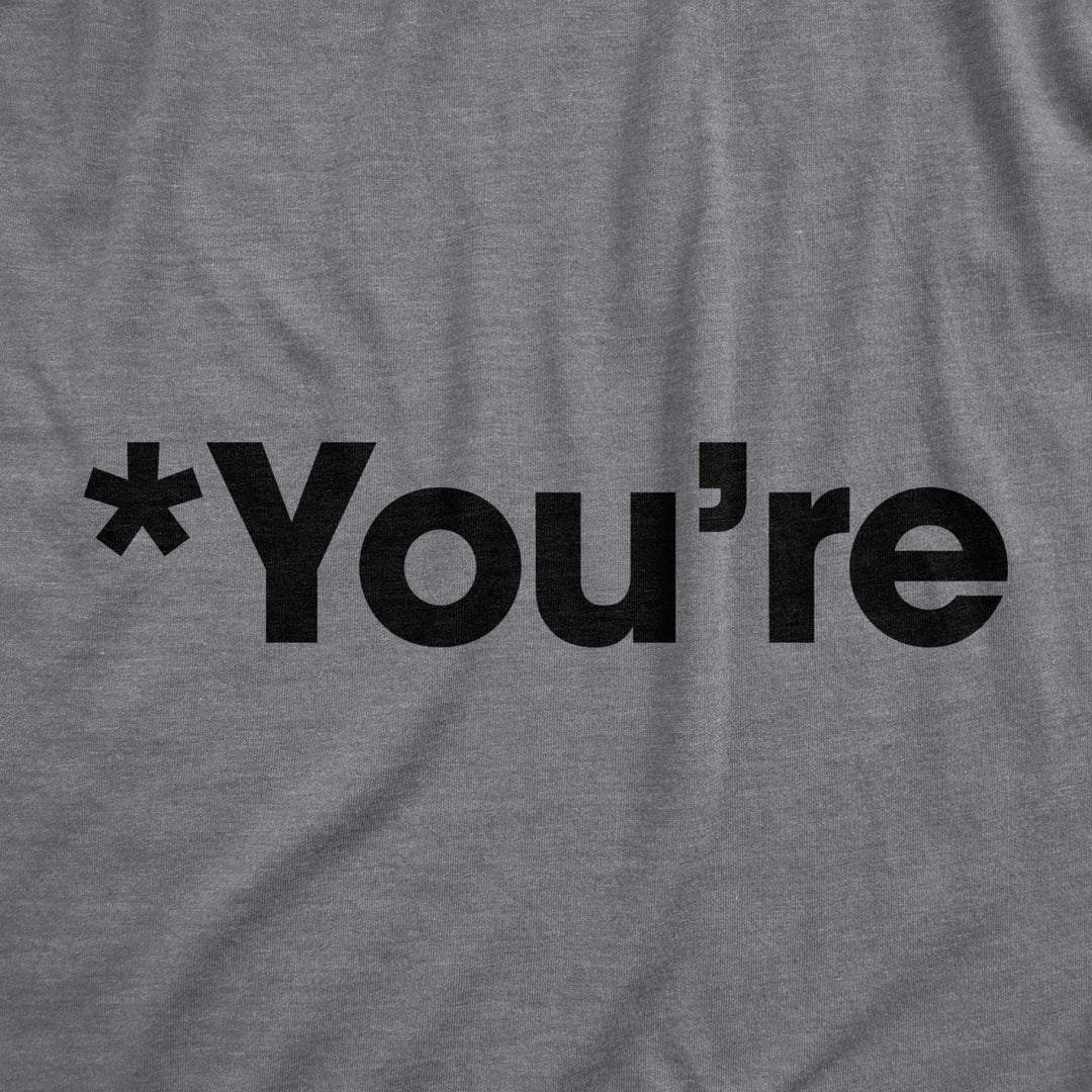 Mens Youre Tshirt Funny Grammar Nerd Spelling Your Englisg Spelling Error Graphic Tee Image 2