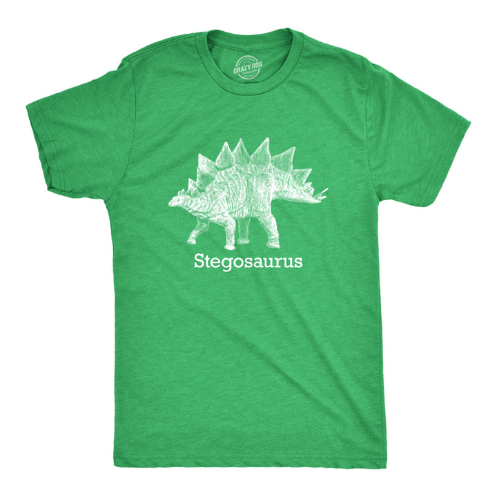 Stegosaurus Graphic T-Shirt Vintage Dinosaur Print Shirt Dino Jurassic Image 1