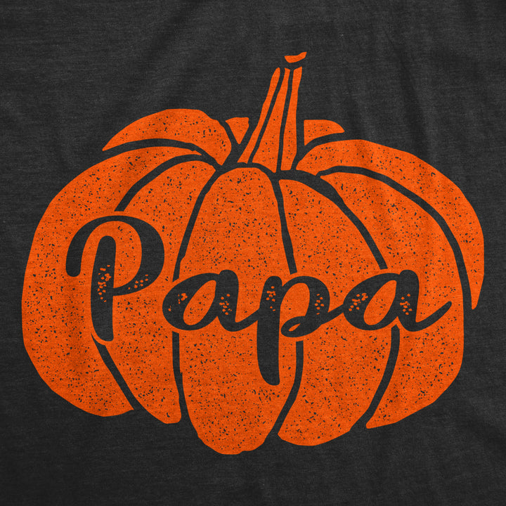 Mens Papa Pumpkin Tshirt Funny Family Halloween Tee Image 2