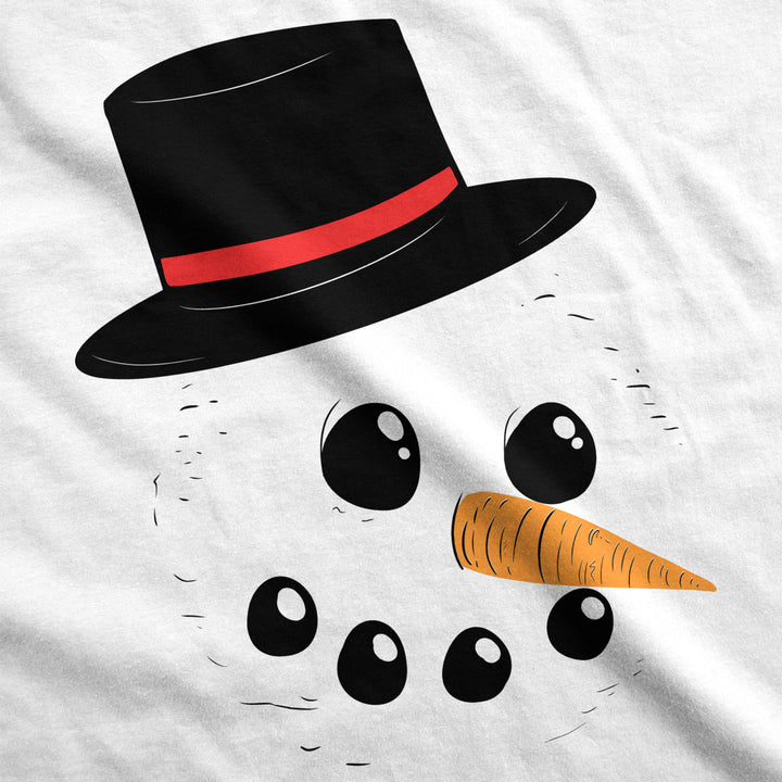 Maternity Snowman Face Announcement Pregnancy Funny Christmas Pregnancy T shirt Image 4