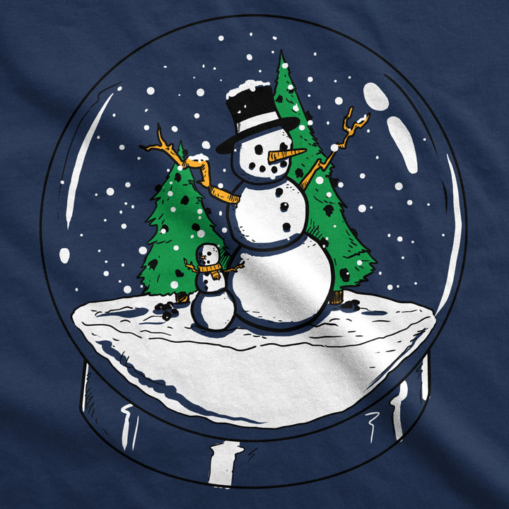 Maternity Snow Globe T Shirt Funny Cute Christmas Reveal Pregnancy Announcement Image 4