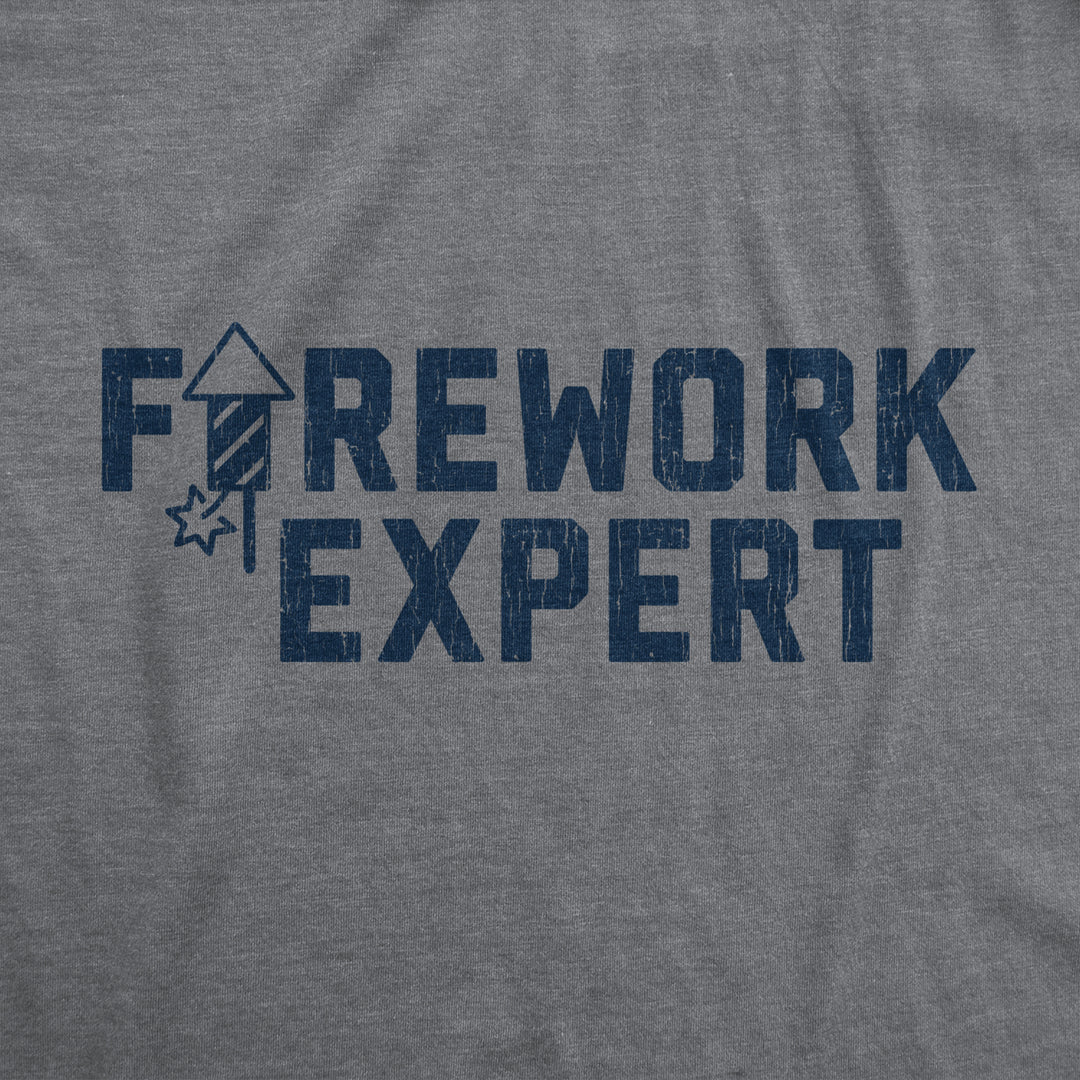 Womens Firework Expert Tshirt Funny 4th Of July Independence Day Graphic Tee Image 2