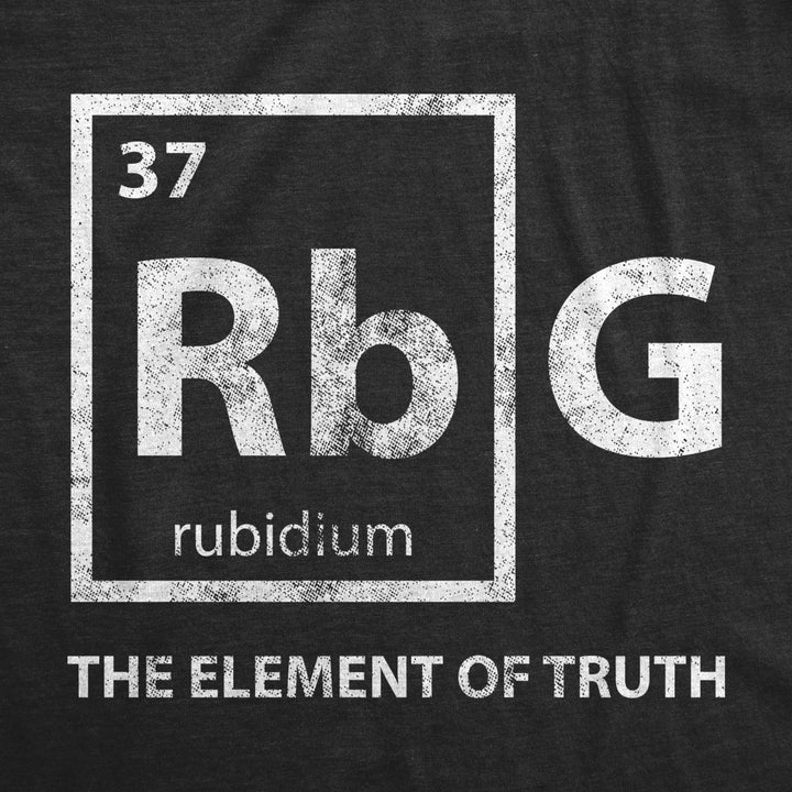 Mens RBG Element Of Truth Tshirt Ruth Bader Ginsburg Supreme Court Science Tee Image 2