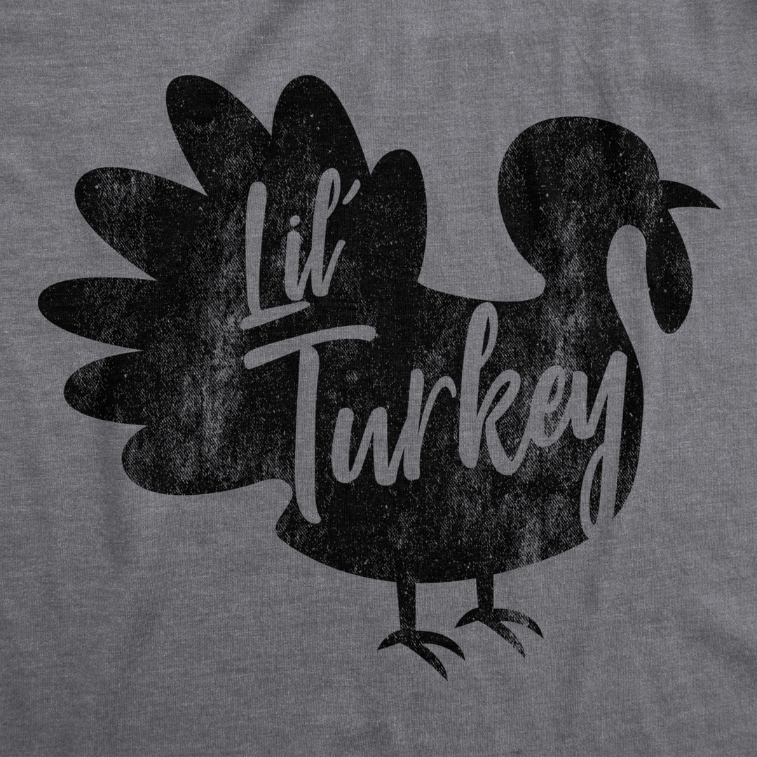 Maternity Lil Turkey Tshirt Funny Thanksgiving Pregnancy Tee Image 2