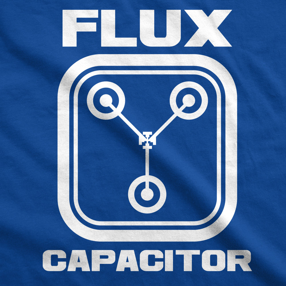 Flux Capacitor T Shirt Funny Vintage Retro 80s Movie T shirts for Men Image 2