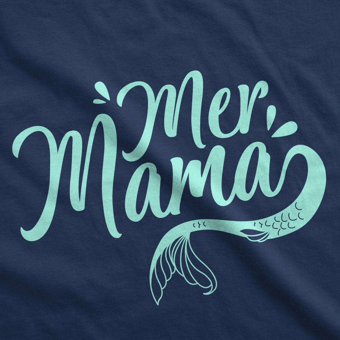 Womens Tank MerMama Tanktop Funny Mothers Day Mermaid Shirt Image 2