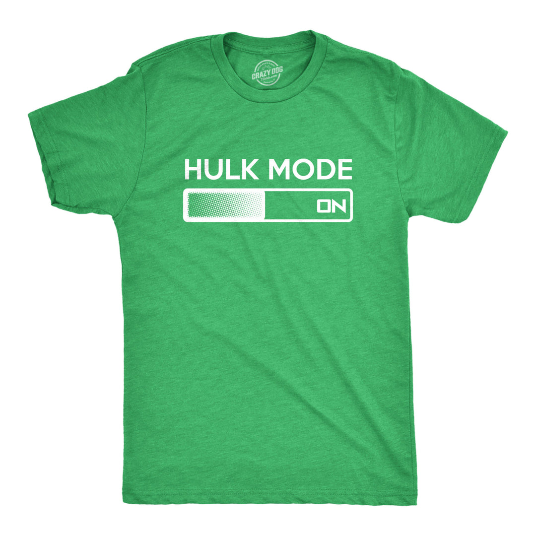 Hulk Mode On T Shirt Funny Graphic Gym Workout Top Sarcastic Saying Adult Humor Image 1