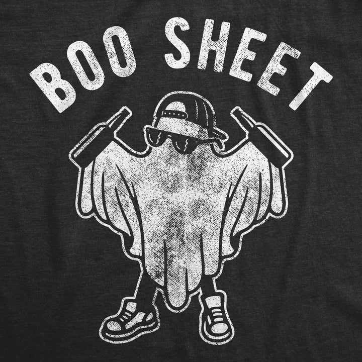 Mens Boo Sheet Tshirt Funny Halloween Party Ghost Costume Beer Sarcastic Tee Image 2