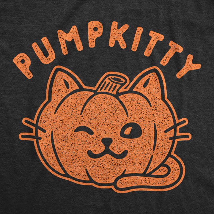 Womens Pumpkitty Tshirt Funny Halloween Pumpkin Crazy Cat Lady Kitty Novelty Tee Image 2