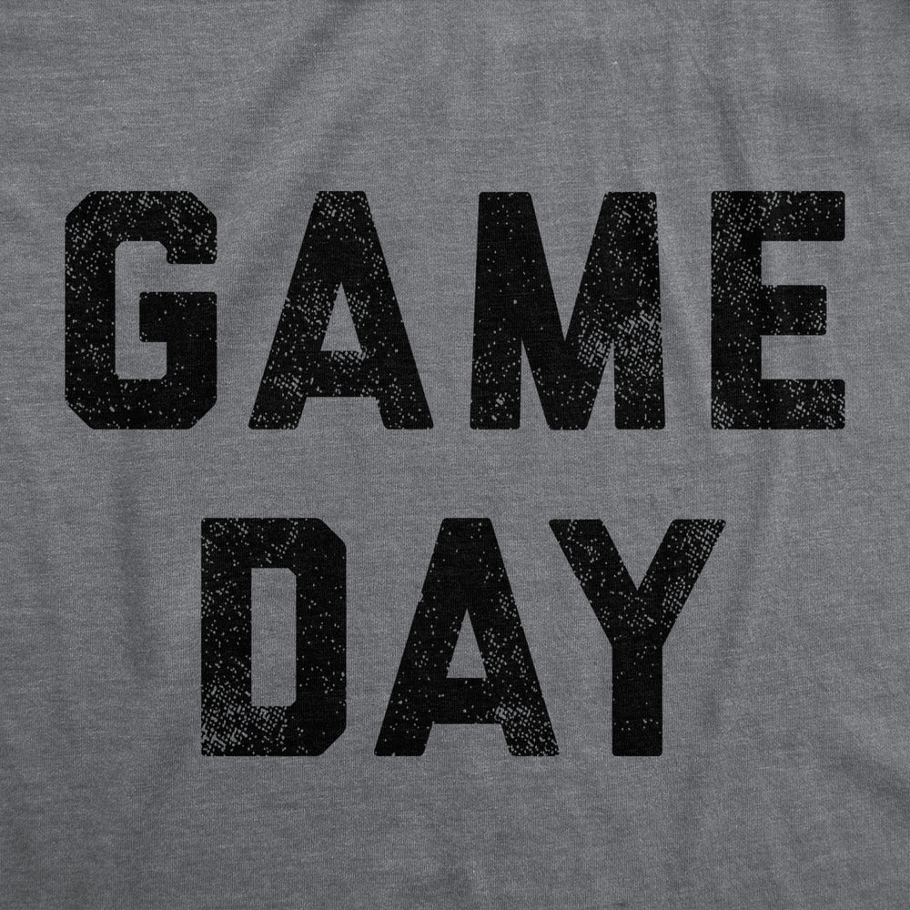 Womens Game Day Tshirt Funny Football Sunday Big Game Sports Graphic Tee Image 2