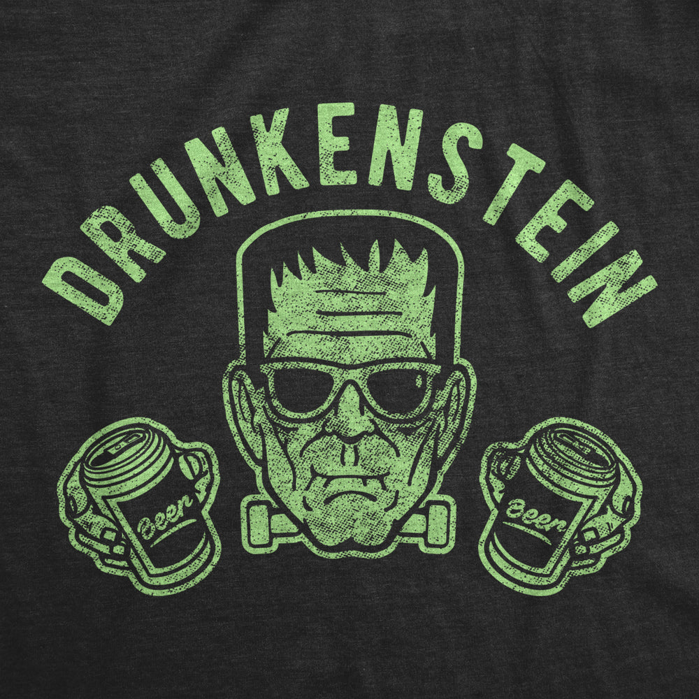 Mens Drunkenstein Tshirt Funny Frankenstein Beer Halloween Party Graphic Tee Image 2