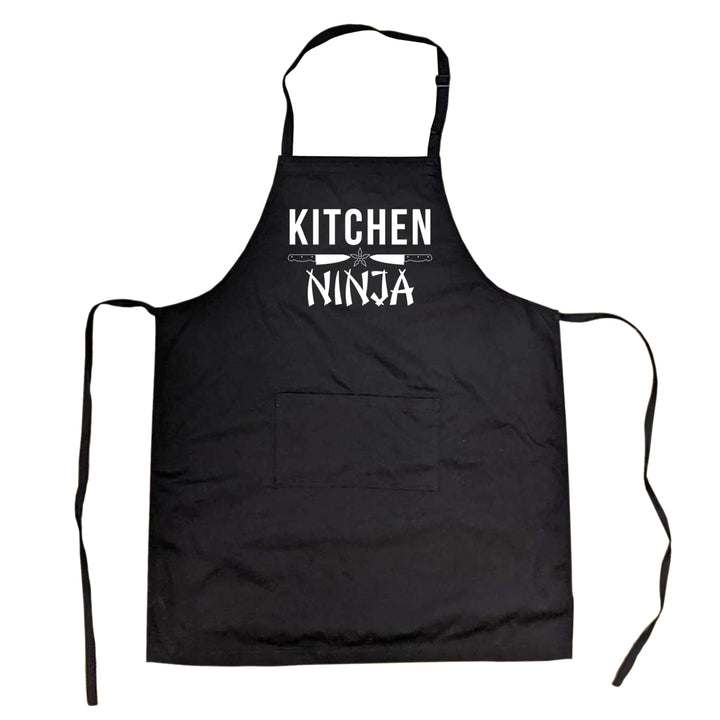 Cookout Apron Kitchen Ninja Funny Cooking Smock Image 1