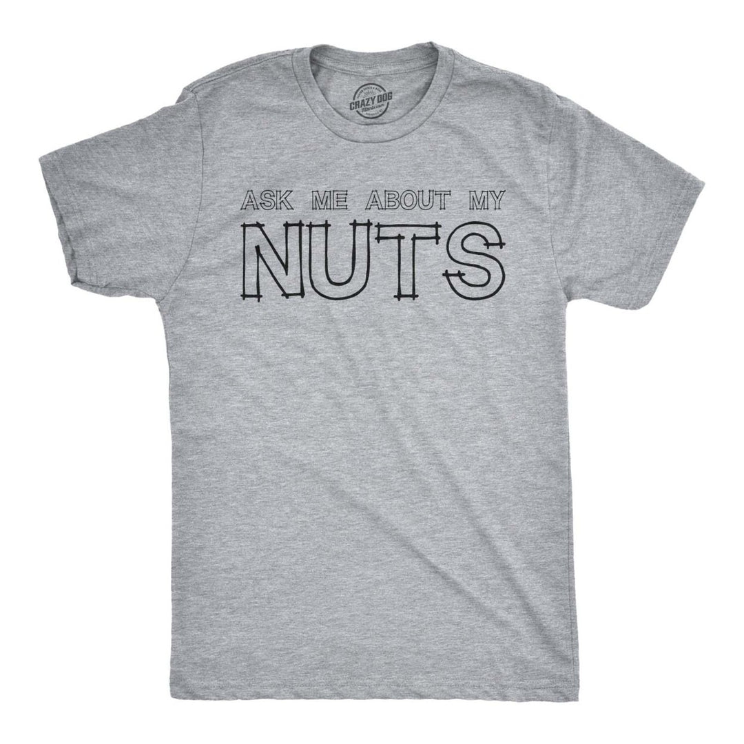 Ask Me About My Nuts TShirt Funny Flip Up Squirrel Rodent Tee Image 4