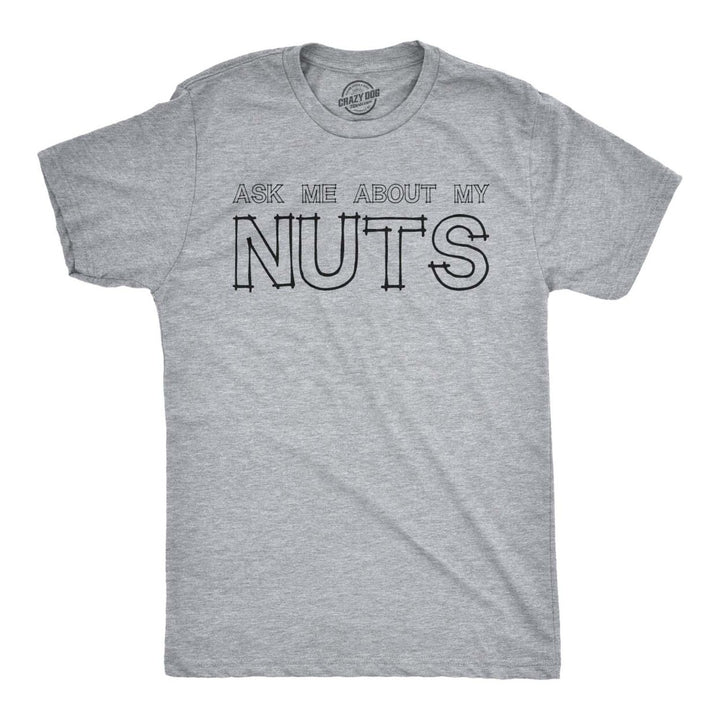 Ask Me About My Nuts TShirt Funny Flip Up Squirrel Rodent Tee Image 4