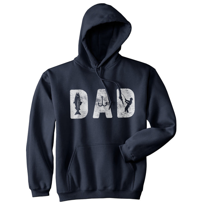 Dad Fishing Unisex Hoodie Funny Fathers Day Fisherman Boating Graphic Novelty Hooded Sweatshirt Image 1