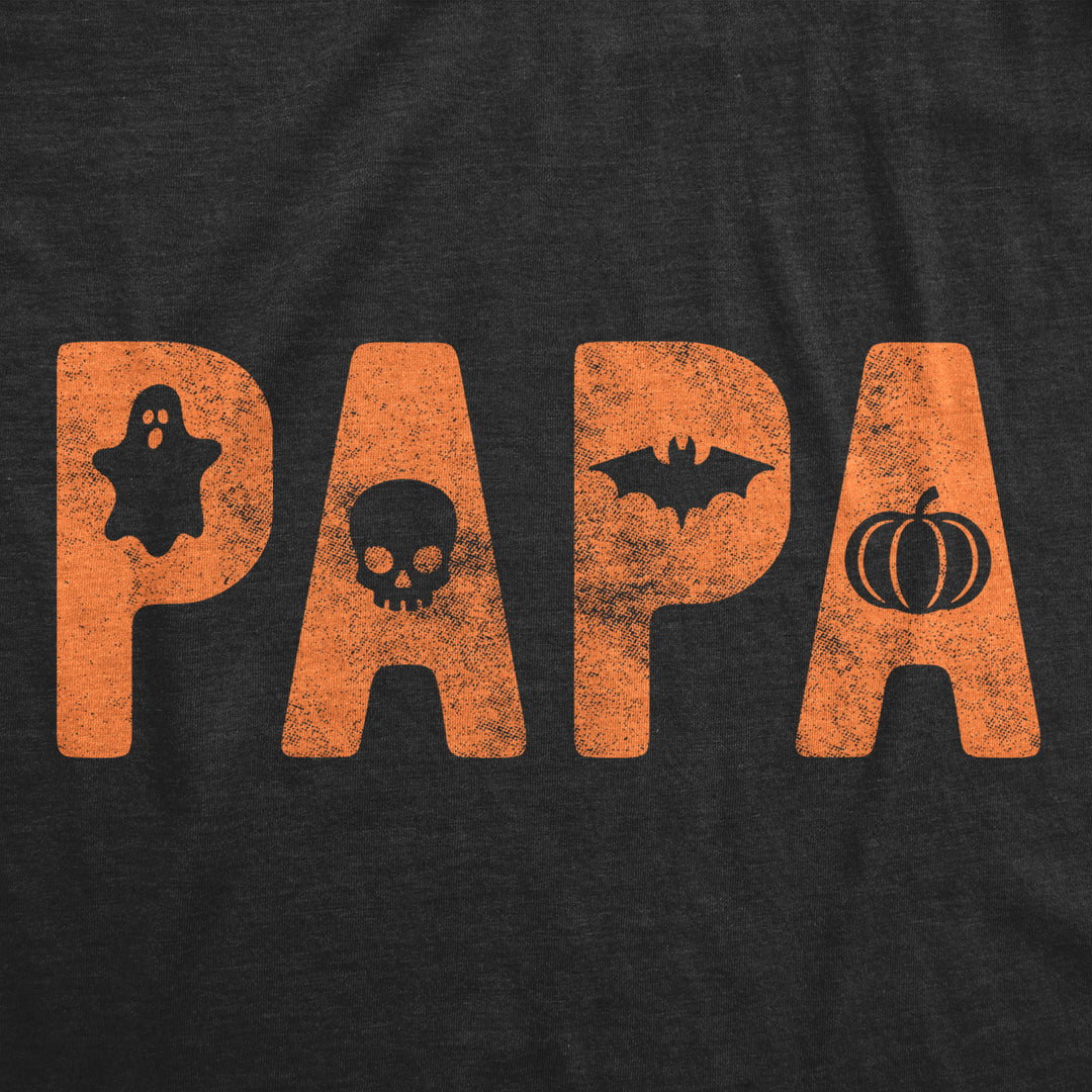 Mens Papa Halloween Tshirt Funny Trick Or Treat Costume Party Graphic Novelty Tee Image 2