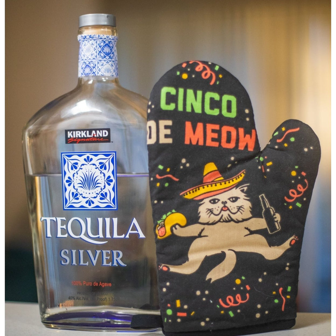 Cinco De Meow Oven Mitt Funny Taco Cat Mexican Cerveza Kitchen Glove Image 4