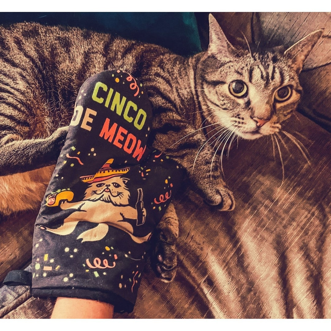 Cinco De Meow Oven Mitt Funny Taco Cat Mexican Cerveza Kitchen Glove Image 6