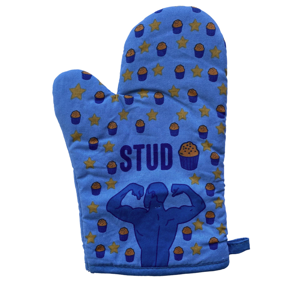 Stud Muffin Oven Mitt Funny Fitness Workout Cooking Baking Hottie Kitchen Glove Image 1
