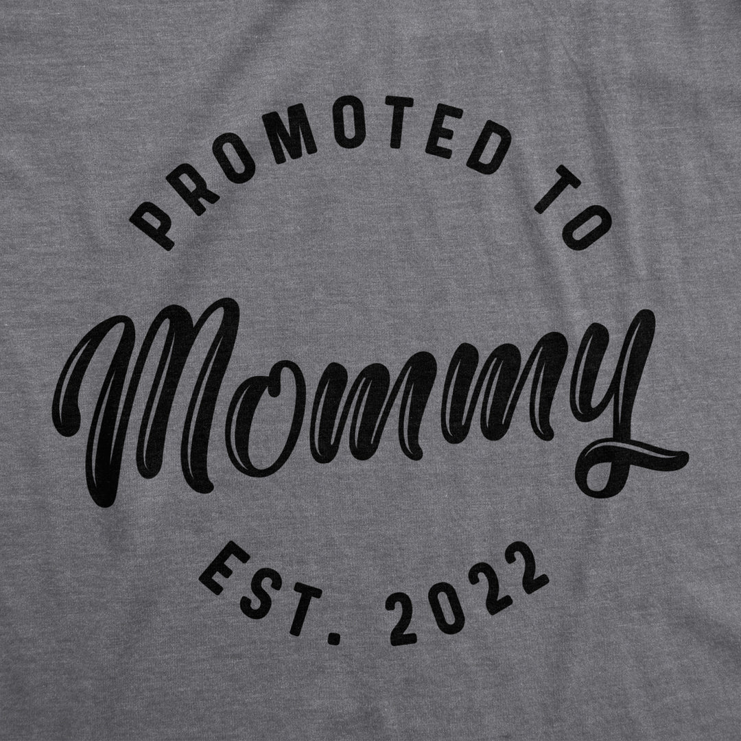 Maternity Promoted To Mommy 2024 2023 2022 Pregnancy Tshirt Funny  Baby Graphic Tee Image 2