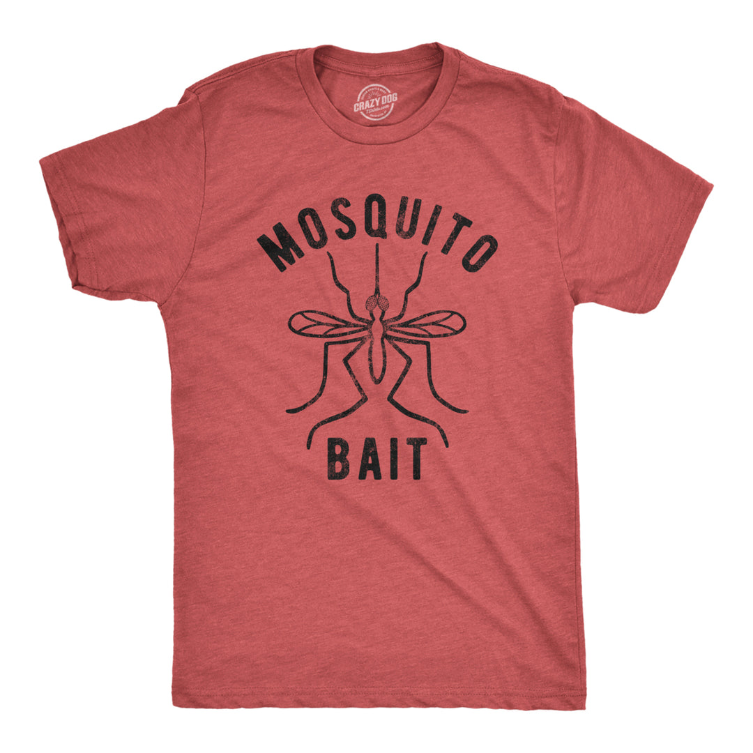 Mens Mosquito Bait Tshirt Funny Camping Campfire Outdoors Bug Bite Graphic Novelty Tee Image 1